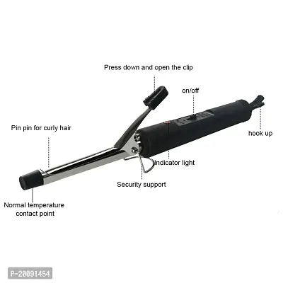 KM-328 Professional Hair Straightener | Ceramic Coated Plates | Minimized Heat with SilkPro Care | 360deg; Swivel Cord | Adjustable Temperature  Quick-Heat up-thumb4