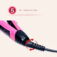 AZANIA Professional Curling Iron Hair Curler with Ceramic Coating Barrel Curling Wand Instant Heat up to 200deg;C Anti Scald Feature Ready to use in 90 Sec...-thumb1