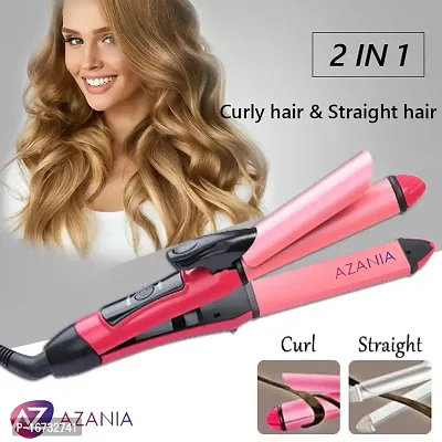 Azania Professional Electric Hair Straightener Hair Straightener2 In 1 Curler Tools Multifunctional Styler Hairdressing Multicolor Hair Styling Staightners