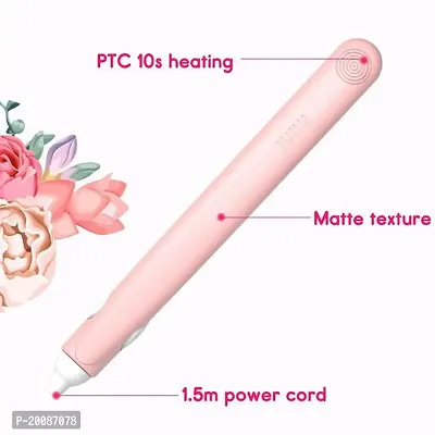 KM-328 Professional Hair Straightener (Pink)-thumb3