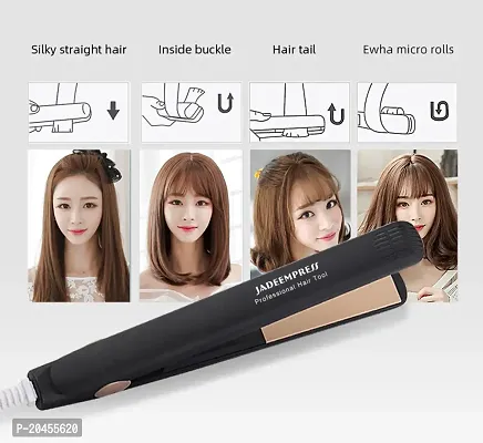 AZANIA Hair Crimper,Ceramic Coated Plates, Long Wide Plate, Fast heating, PTC Heating, Hair Styling For Women, Black-thumb3