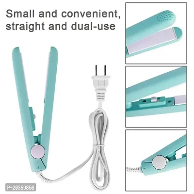AZANIA Hair Styler - Straightener, 19mm Curler, Crimper, Conical Curler  Volume Brush for Multiple Styles (Blue/Black)-thumb3