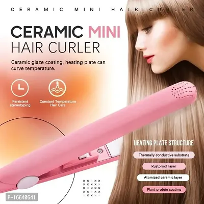 Hair Crimper Beveled edge for Crimping, Styling and volumizing with Ceramic Technology for gentle and frizz-free Crimping Electric Hair Tool Model no. - AZN 8006-thumb0