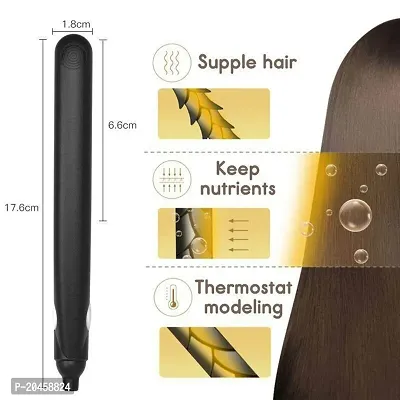 AZANIA Hair Crimper, Electric Ceramic Corrugated Hair Crimper Curler Straightening Iron Wide Plates Waver Corn Hair Crimping Machine Flat Irons...-thumb3