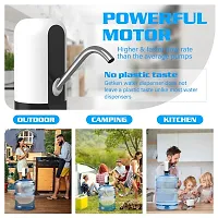 Water Dispenser Pump Rechargeable, Water Dispenser for 20 Liter Bottle Bottom Loading, Portable USB Charging Automatic Drinking Mini Water Jug Dispenser (Steel)-thumb1