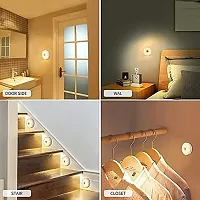 USB Rechargeable Motion Sensor Lamp Human Body Induction Night Light for Car, Indoor, Stairs, Wardrobe, Kitchen, Cupboard with Magnetic Base (1)-thumb1