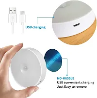 Rechargeable Motion Sensor Light for Home | Night Body Induction Lamp for Bedroom | Under Cabinet Light for Kitchen | Automatic Night Light OnOff Sensor | Adhesive (Pack of 1)-thumb3