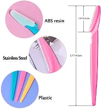 Tinkle Face Razors For Women/Razor For Face  Eyebrow/Reusable  Biodegradable/Quick  Easy Facial Hair Removal At Home 3 Pieces Eyebrow hair remover Safety Razors-thumb1
