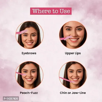 Tinkle Face Razors For Women Reusable  Biodegradable/Quick  Easy Facial Hair Removal At Home Women Face Razor/Razor For Face  Eyebrow-thumb4