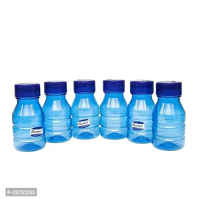 Stylish Plastic Water Bottle In Blue Colour 250 Ml Each Pack Of 6