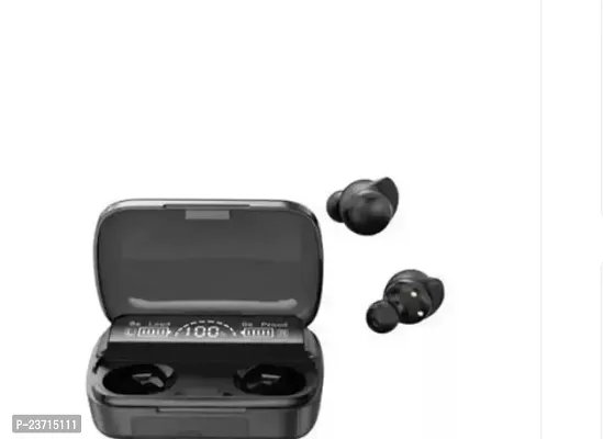 Stylish Black In-ear Bluetooth Wireless Earbuds With Microphone