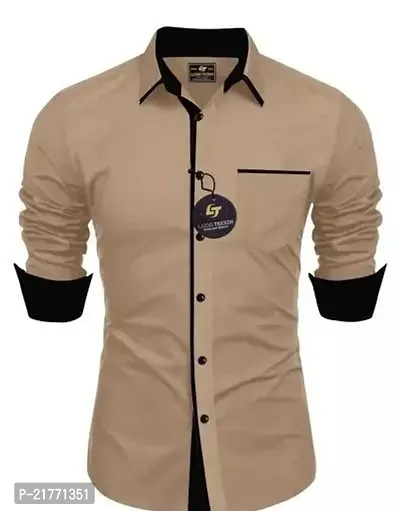 Stylish Cotton Long Sleeves Shirt For Men-thumb0