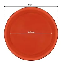 Round Bottom Tray Plate Saucer Round Shape Plastic Pot Gamla for Indoor Home Decor  Outdoor Balcony Garden (Pack of 12)-thumb2