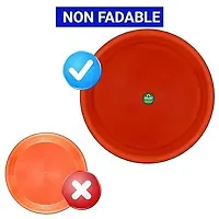 Round Bottom Tray Plate Saucer Round Shape Plastic Pot Gamla for Indoor Home Decor  Outdoor Balcony Garden (Pack of 12)-thumb2