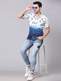 Stylish Multicoloured Polyester Spandex Casual Shirt For Men-thumb1