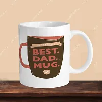 Premium 330ml Ceramic White Coffee Mug - best dad mug - Single Pack-thumb2