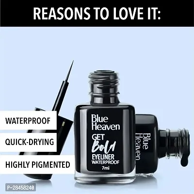 Liquid Eyeliner Waterproof, Black, Smudge-Proof-thumb3