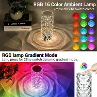 Crystal Rose Table Lamp 16 Colour LED Night Lights for Room Decoration with USB Cable  Remite-thumb2