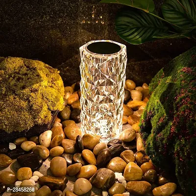 Crystal Rose Table Lamp 16 Colour LED Night Lights for Room Decoration with USB Cable  Remite-thumb0