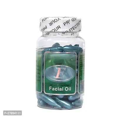 Professional Vitamin E Facial Oil Softgel Face Capsules Anti Ageing glow skin Pack Of 1-thumb0