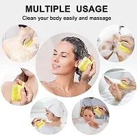 Silicone Soft Bath Brush with Shampoo Dispenser-thumb2