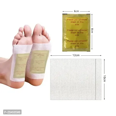 Detox Foot Pads Toxins Stress Relief - 10 Relief Foot Pads And 10 Adhesive Sheets-thumb0