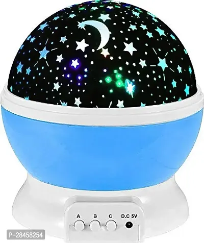 Rotating 360 Degree Moon Night Light Lamp Projector with Multi Colors and USB Cable