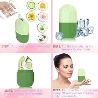 Ice roller for face men/women skin glowing ice cube massager Face Puffiness Relief Massage Skin Tools for face eye (Multi color)(Facial roller)-thumb1