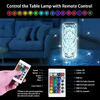 Crystal Rose Table Lamp 16 Colour LED Night Lights for Room Decoration with USB Cable  Remite-thumb1