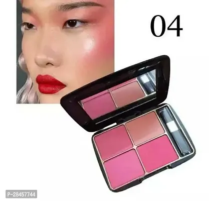 Blush 4 Multicolor Shades Ultra Blusher, Face Makeup Palette 4 Color-thumb0