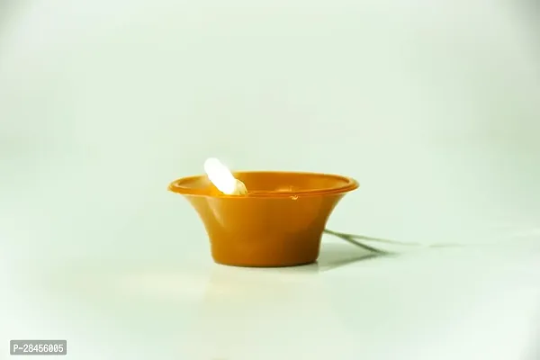 18 Plastic Diya 3 Meter  (Warm White, Brown)-thumb3