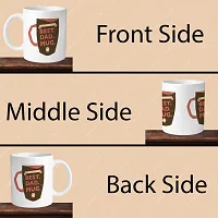 Premium 330ml Ceramic White Coffee Mug - best dad mug - Single Pack-thumb3