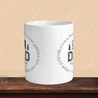 Premium 330ml Ceramic White Coffee Mug - no 1 dad - Single Pack-thumb1