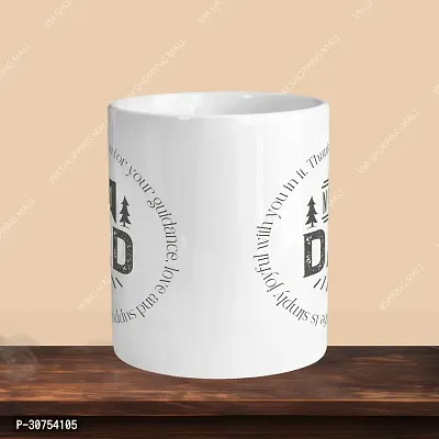 Premium 330ml Ceramic White Coffee Mug - no 1 dad - Single Pack-thumb2