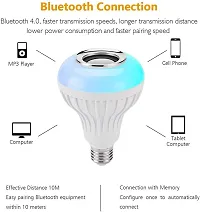 Bluetooth Musical Led Light Speaker Colourful Music Player with Remote Control Smart Bulb (pack of 1)-thumb1