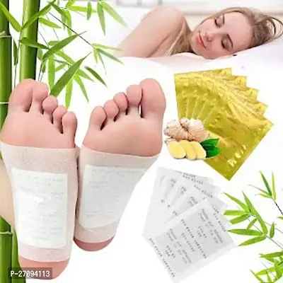 Detox Foot patches Pain Relief Detox patch Cleansing Toxin Remover Foot Pads Detoxify Stress Relief Sleep Patch for Detoxification For Men And Women Pack Of 1-thumb0