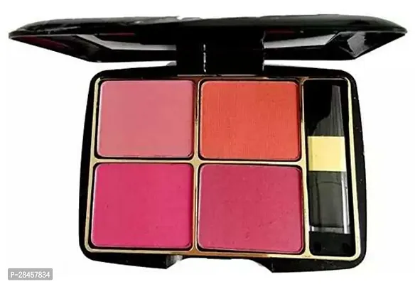 Blush 4 Multicolor Shades Ultra Blusher, Face Makeup Palette 4 Color-thumb0