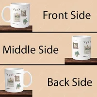 Premium 330ml Ceramic White Coffee Mug - frames- Single  Pack-thumb3