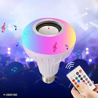 Bluetooth Musical Led Light Speaker Colourful Music Player with Remote Control Smart Bulb (pack of 1)-thumb0