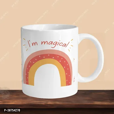 Premium 330ml Ceramic White Coffee Mug - I am magical - Single Pack-thumb3