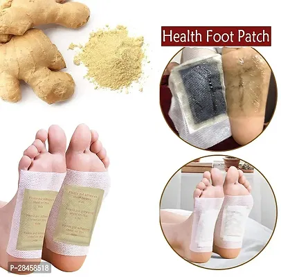 Detox Foot Pads Toxins Stress Relief - 10 Relief Foot Pads And 10 Adhesive Sheets-thumb2