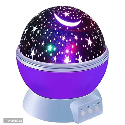 Rotating 360 Degree Moon Night Light Lamp Projector with Multi Colors and USB Cable