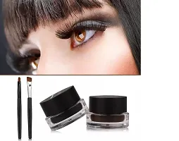 Gel Eyeliner With Brush 32gm - Brown, Black-thumb1