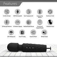 Personal Massager for Women | Full Body Electric Massager | 10 Vibration Speeds and Patterns | USB Rechargeable Handheld Massager | Waterproof, Medical Grade Silicone (With 3 months warranty)-thumb1