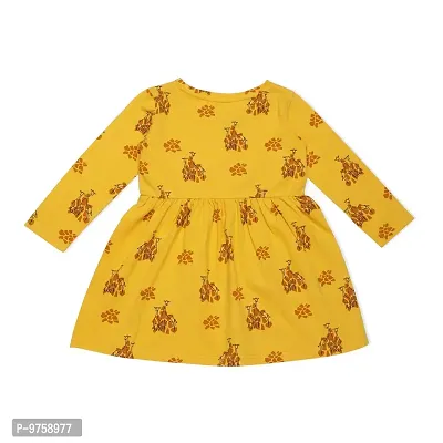 MYSTERE PARIS Girls Cozy Yellow Sleep Dress Yellow LC508C-thumb2