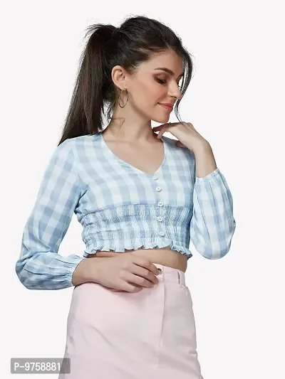 VASTRADO V Neck Full Crop Top-thumb2