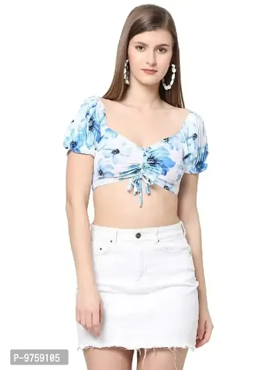 VASTRADO Sweetheart V Neck Crop Top-thumb0