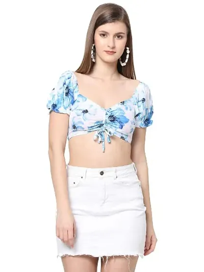 VASTRADO Sweetheart V Neck Crop Top