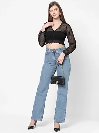 VASTRADO V Neck Full Crop Top-thumb4