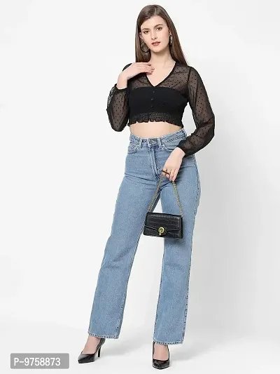 VASTRADO V Neck Full Crop Top-thumb5